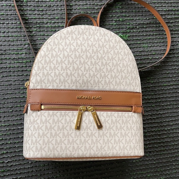 Michael Kors Handbags - MICHAEL KORS Kenly Medium Backpack Signature Vanilla Bag